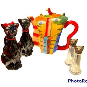 EUC vintage kitchen cats 2